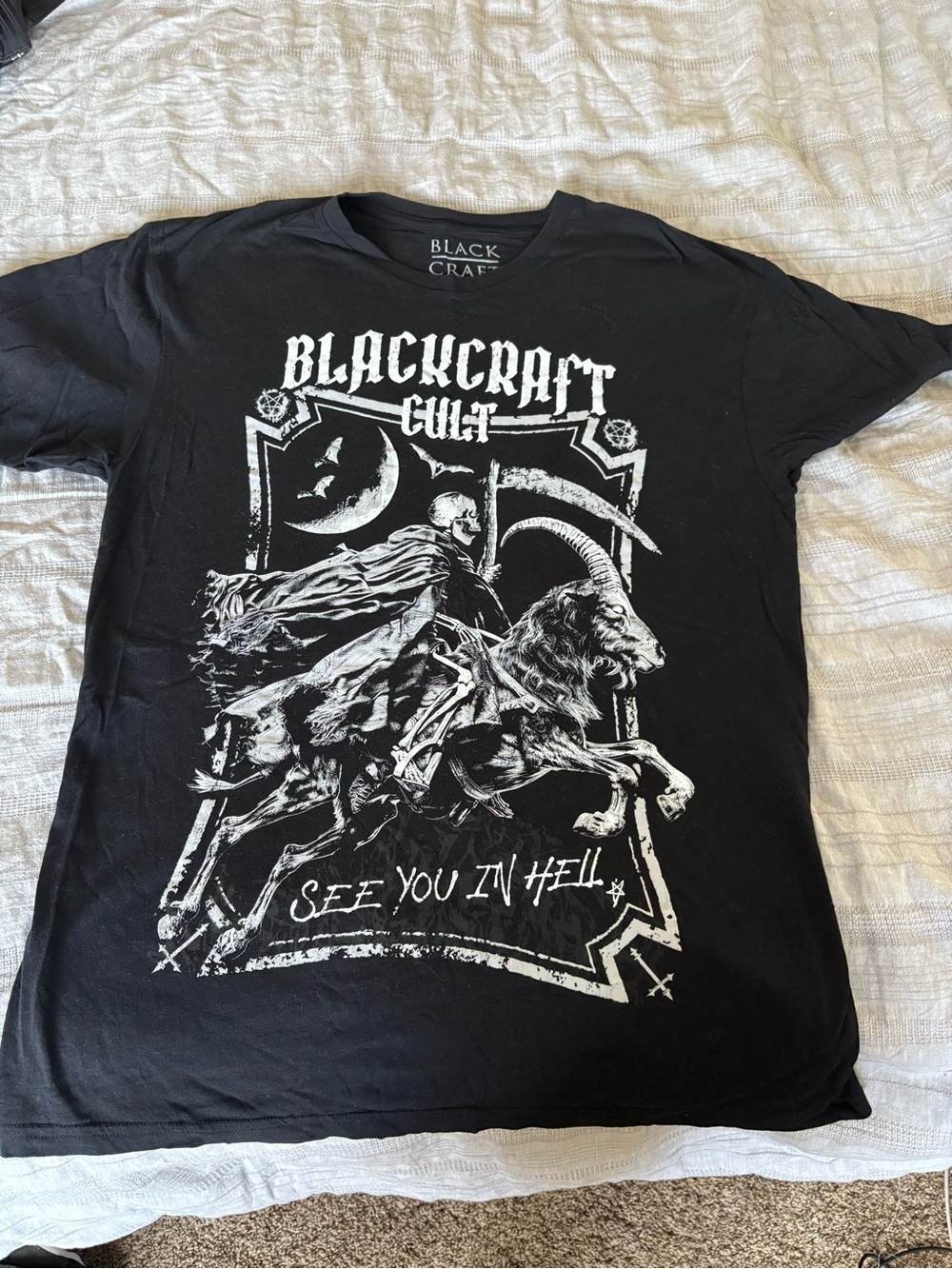 Blackcraft Cult 'See You in Hell' Black Graphic Short-Sleeve Tee